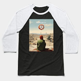 Peace Imperative: Navigating Divisiveness in a World Torn Apart on a Dark Background Baseball T-Shirt